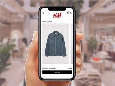 H&M: Add To Basket commerce design ecommerce product design shopify tech ui ux web website