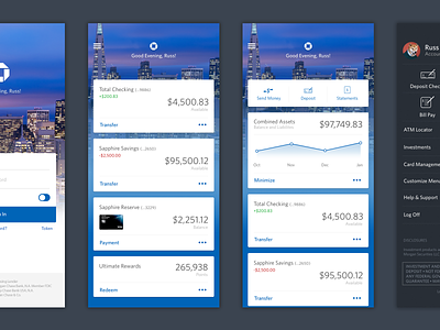 Chase bank chase financial mobile app money ui design