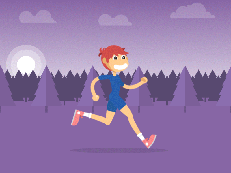 Running Girl animation forest gif girl running