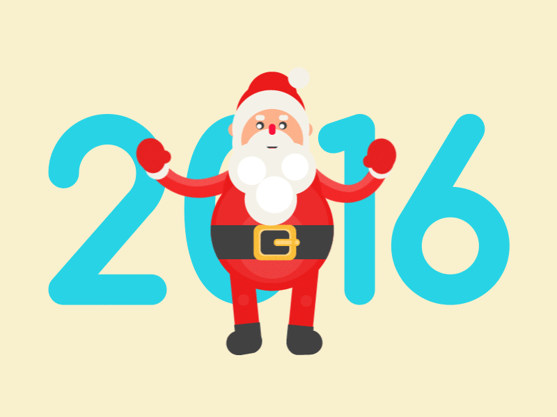 Happy New Year !!! 2d animation character gif happy new year illustration