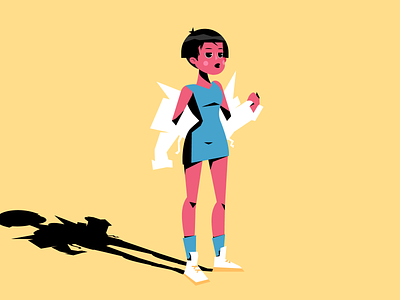 Untitled 2d character design girl illustration