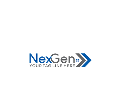 NexGen illustration logo real estate typography