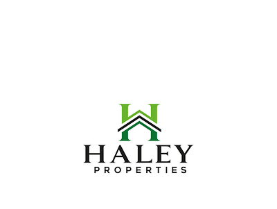 HALEY properties h logo illustration logo properties real estate