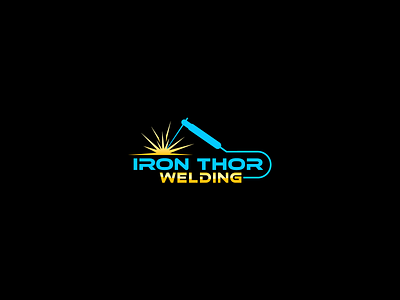 Iron Thor illustration iron thor logo spark welding