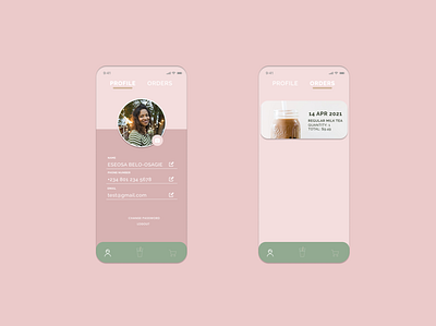 Boba Tea App app branding design minimal ui ui design ui ux uiux ux