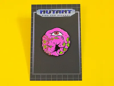 "Pingame Strong" 80s 80s toys enamel pin handmade horror lapel pin madballs metal pin pin pingame punk retro