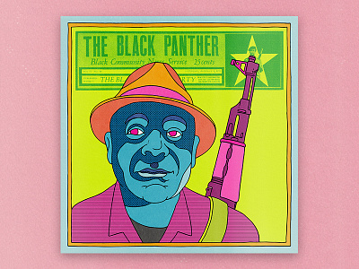 Emory Douglas, The Black Panther black history black panthers designer editorial editorial illustration emory douglas illustration