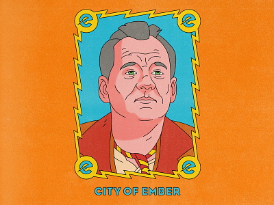 City Of Ember bill murray city of ember design editorial editorial illustration halftone illustration movies texture typography