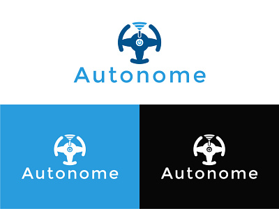 Autonome (Autodriving Logo) branding graphic design logo