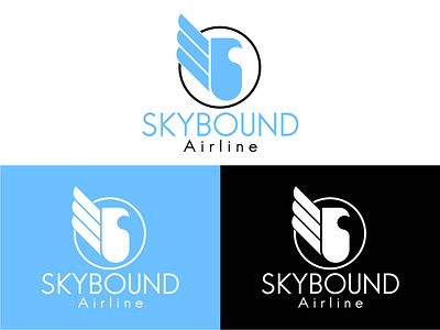 Airline logo Skybound branding dailylogochallenge design graphic design illustration logo vector