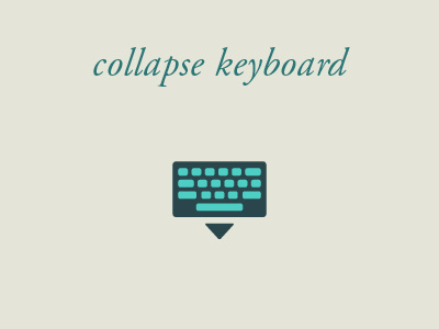 Collapse Keyboard close collapse collapse keyboard flat hide icon interface ios ipad iphone keyboard tablet ui usability user experience ux