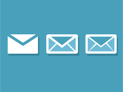 A Flat Set of Snail Mail Icons email flat icons mail minimal simple ui