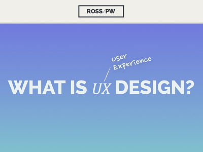 What is UX Design? career design keynote link presentation preso slides speakerdeck user experience ux