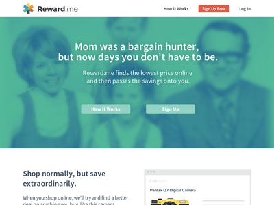 Reward Me Alpha Newuser Homepage