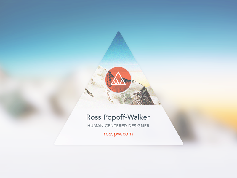 Dribble Profile Badge - A badge icon triangle logo clean simple minimal