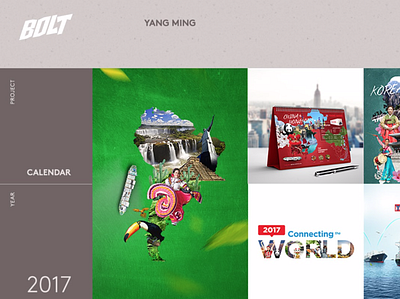 Calendar Project for Yang Ming bold bolt brand design brand identity branding design illustration logo