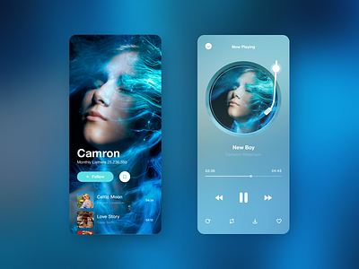 Music App app branding design music ui