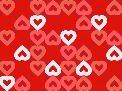 Dribble Weekly Warmup - Celebrate Love dribbbleweeklywarmup heart icon love mark pattern pink red
