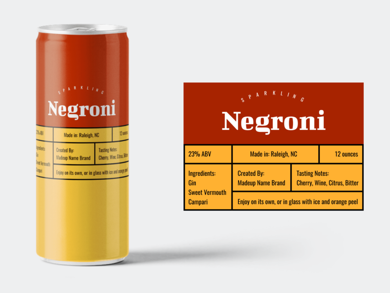 Sparkling Negroni - Weekly Warmup 19 brand can cocktail dribbleweeklywarmup label negroni soda