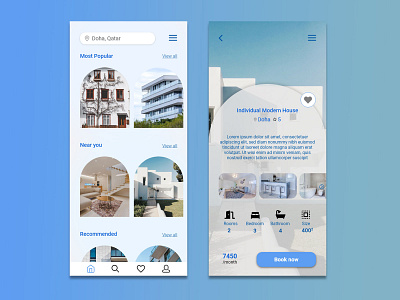 Real estate design graphic design ui ux