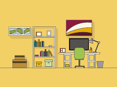 Workspace colors design flatdesign icon illustration illustrator vector workspace