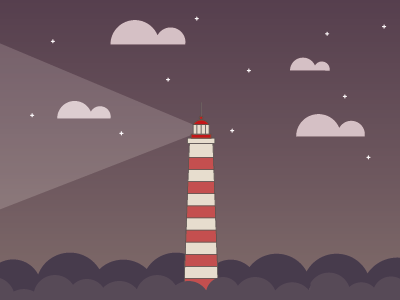 Lighthouse design farol graphicdesign icon illustration illustrator lighthouse night pictogram vector