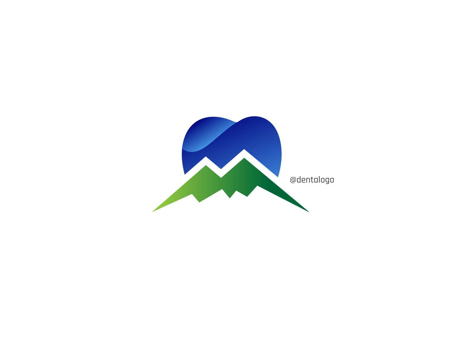Dental Mountain Logo By Dentalogo On Dribbble