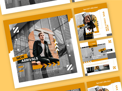 Fashion street instagram square social media template brand branding design fashion street graphic resources instagram instagram post media minimalist post social media social media template square streetwear template urban