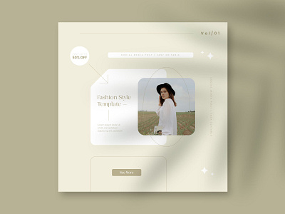 Minimalist Layout For Fashion Brand Promotion