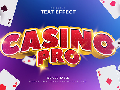 Casino Text Effects Style font style illustration lettering text effects typeface typesetting