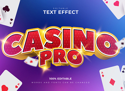 Casino Text Effects Style font style illustration lettering text effects typeface typesetting