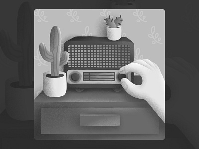 Inktober 2020 · day 2 · radio black white black and white blackandwhite illustration inktober inktober2020 monochrome radio