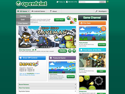 OpenFeint Player Website