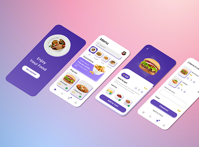 Food Order App app branding design ui ux