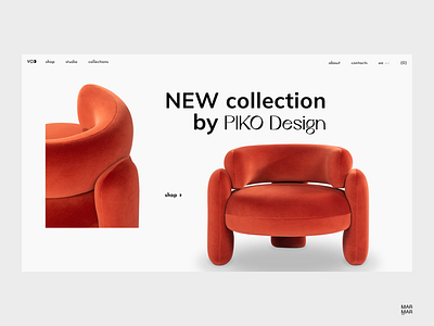 E-commerce Website Design Concept - Furniture shop Home Page UI