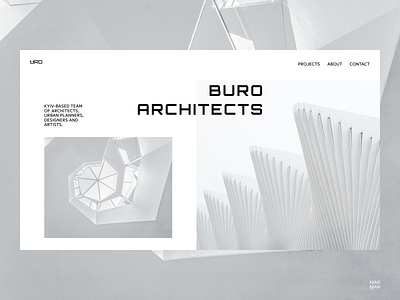 Architects Buro Website Design Concept - Home Page UI agency architects behance buro company design designer e commerce figma landing planners ui ukraine urban web webdesign