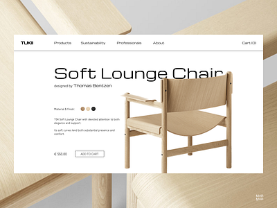 E-commerce Furniture Store Website Design Concept - Home Page UI behance chair design designer e commerce figma furniture landing modern store ui ukraine web webdesign webdesigner