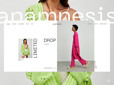 E-commerce Clothes Store Website Design Concept - Home Page UI branding clothes design e commerce fashion figma inspiration interface site store ui ukraine web webdesign