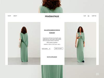 E-commerce Clothes Store Website Design Concept - Home Page UI