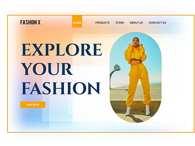 Fashion landing page.