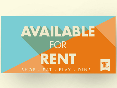 (1/3) fun little signs blue and orange downtown for rent futura shadow shadows space available
