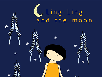 ling ling and the moon book cover bookcover
