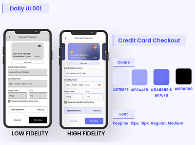 Credit Card Checkout UI Design credit card checkout ec ecommerce payment gateway