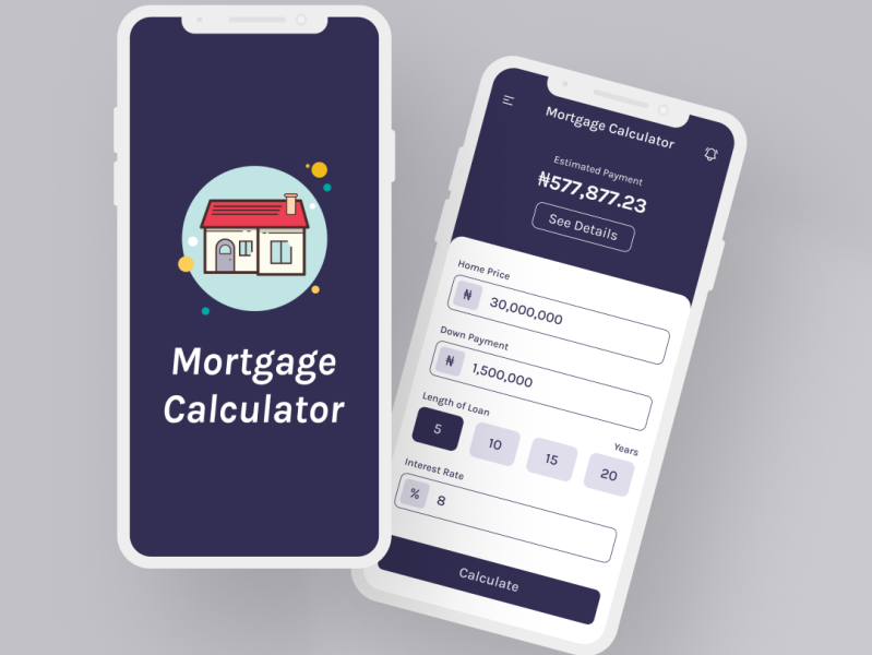 Mortgage Calculator by Opoola Abdurahman on Dribbble