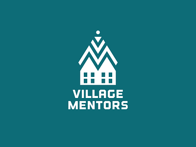 Village Mentors house initials logo nonprofit outage roof village