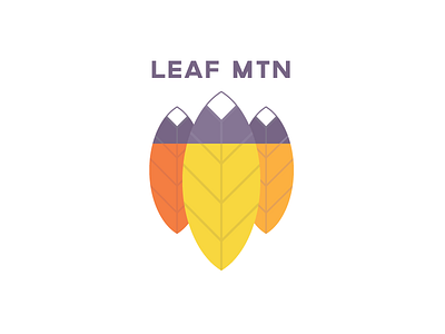 100 Logos // 100 Days - #4 100 autumn daily days fall leaf leaves logo logos mountain