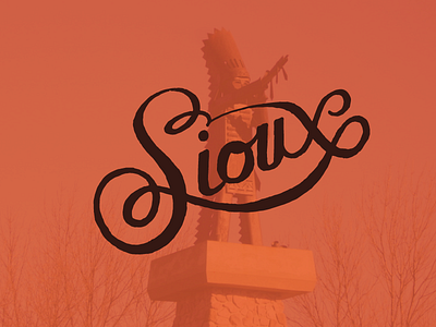 Sioux - 100 Logos // 100 Days - #12 100 logos daily handlettered iowa lettering logo sewer rat sioux city siouxer siouxland tri state area