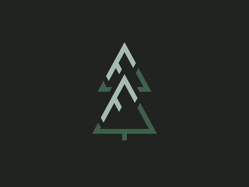 Frasier Fir - 100 Logos // 100 Days - #19 logo daily tree f geometric 100 logos 100 days frasier fir