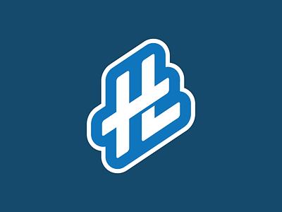 Logo Monogram blue h logo monogram