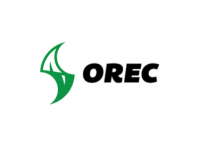 OREC Bolt Logo bolt branding electric leaves logo nature orec